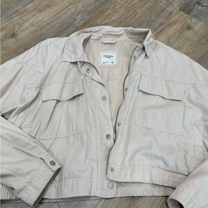 Abercrombie & Fitch Women's Light Tan Utility Jacket